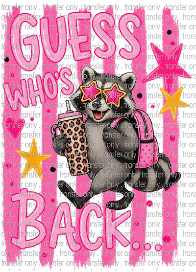 **HAPPY HOUR**SCH 2336 Raccoon Guess Whose Back-Front