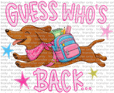 **HAPPY HOUR**SCH 2340 Dachshund Guess Whose Back-Front