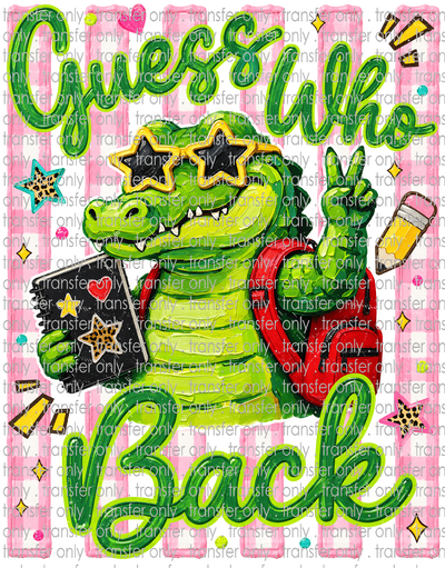 SCH 2346 Cool Gator Guess Whose Back