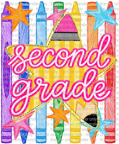 SCH 2356 Second Grade Crayons and Stars