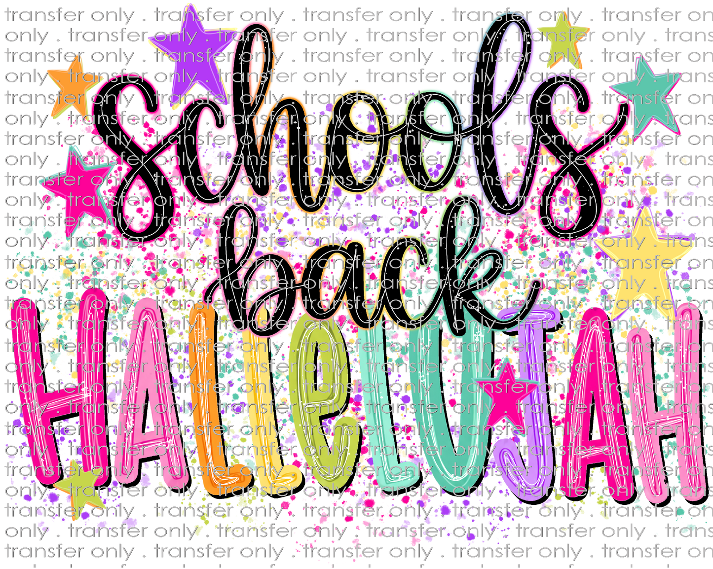 **HAPPY HOUR**SCH 2371 Schools Back Hallelujah Splatter Background