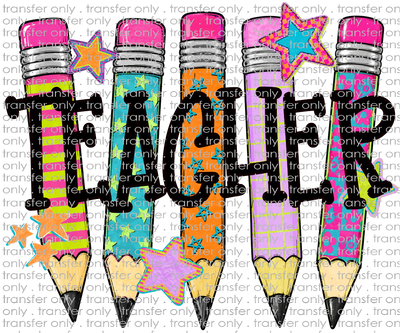 SCH 2372 Teacher Pencil Background