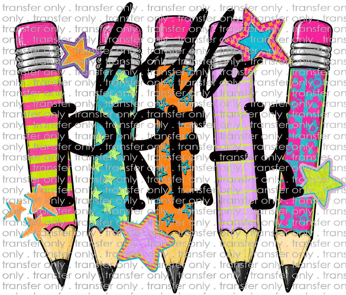 **HAPPY HOUR**SCH 2373 Hello Pre-K Pencil Background