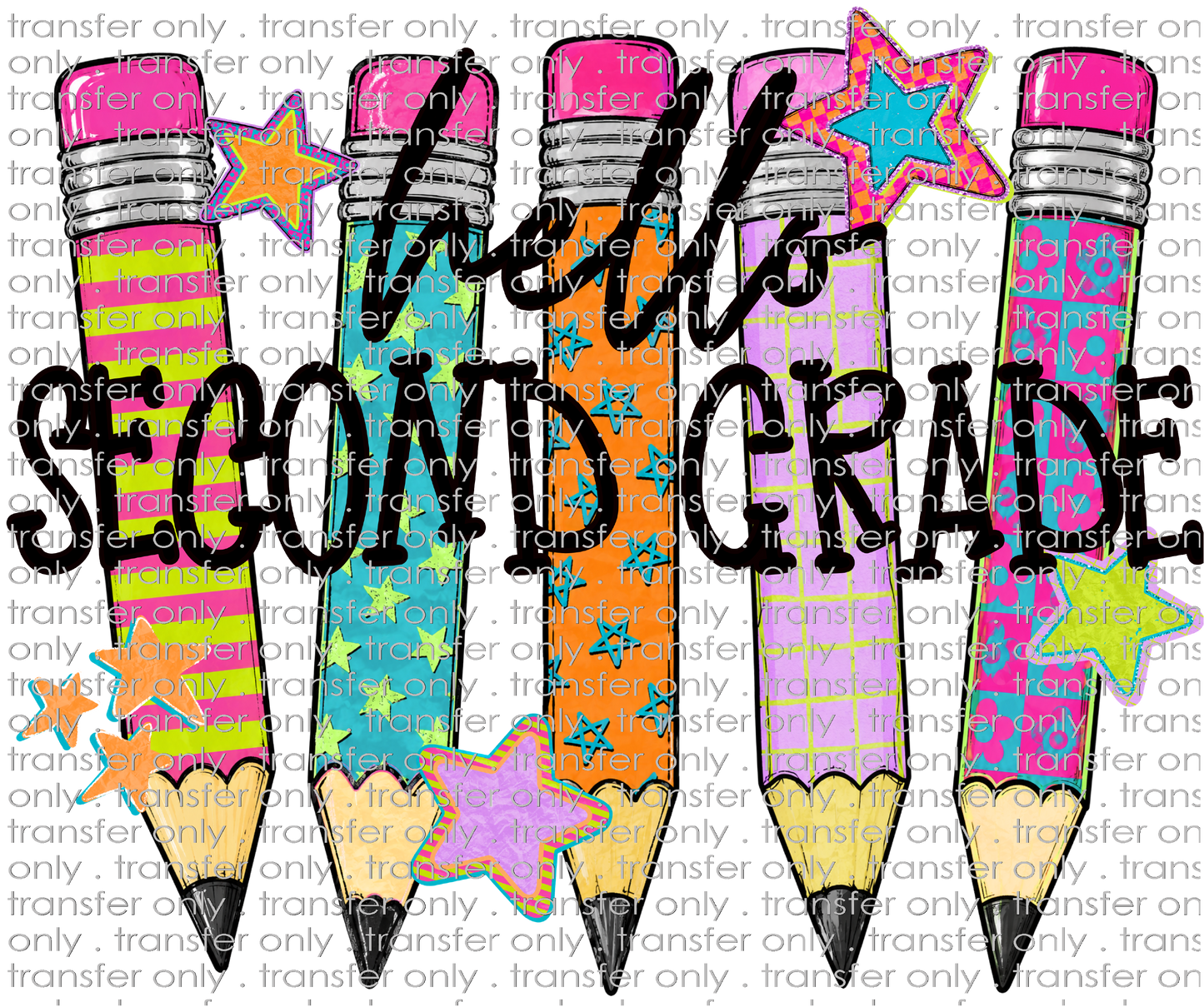 **HAPPY HOUR**SCH 2376 Hello Second Grade Pencil Background