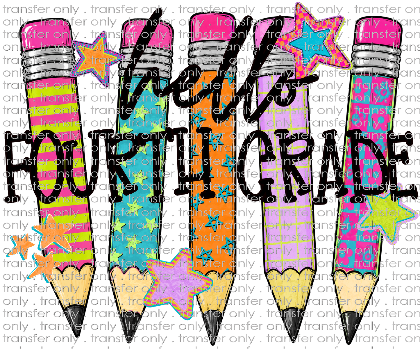 **HAPPY HOUR**SCH 2378 Hello Fourth Grade Pencil Background