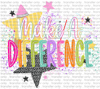 SCH 2382 Make a Difference Splatter with Starts