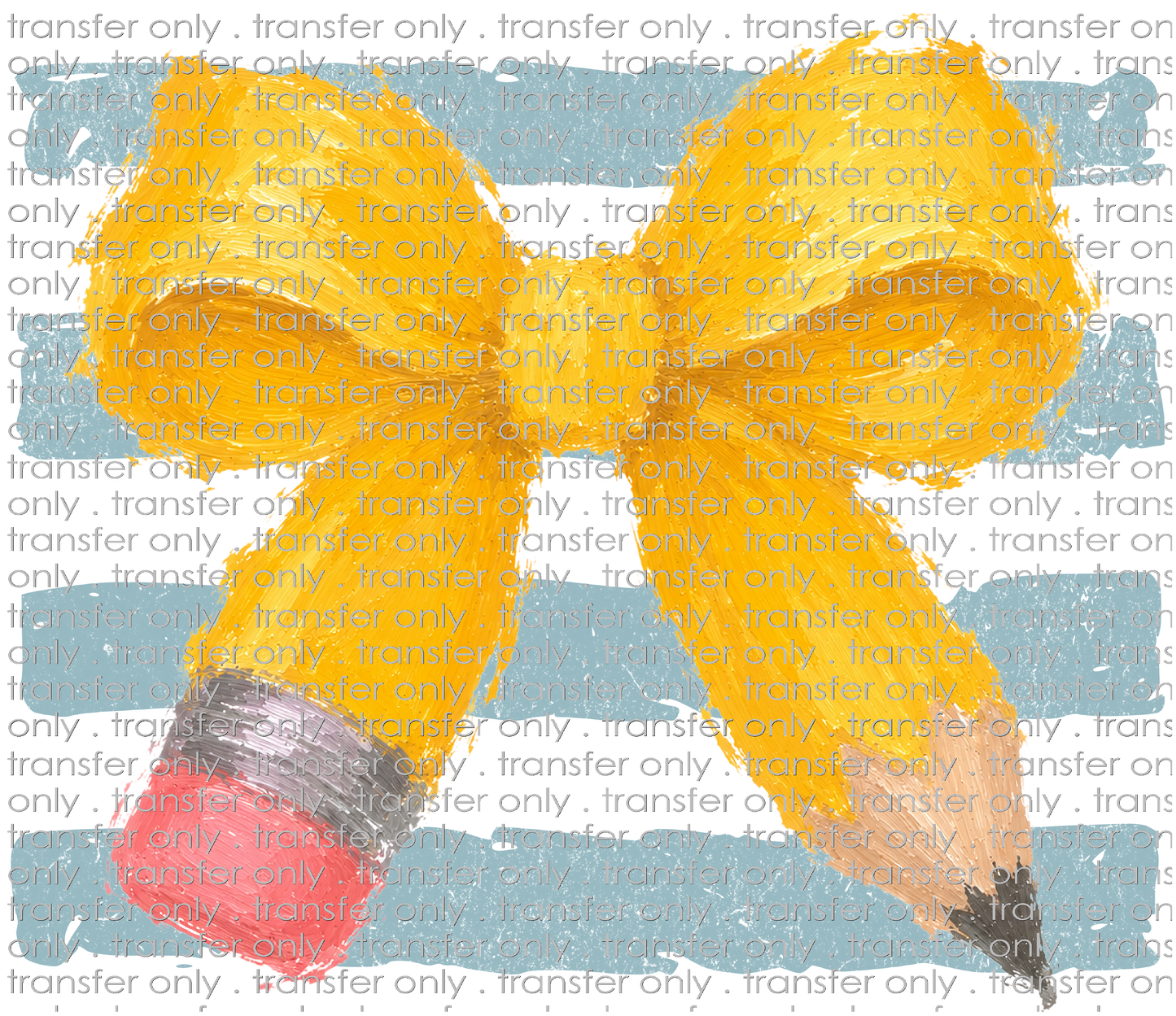 **HAPPY HOUR**SCH 2388 Blue Gray Stripes Pencil Bow