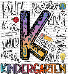 SCH 733 Kindergarten Word Art