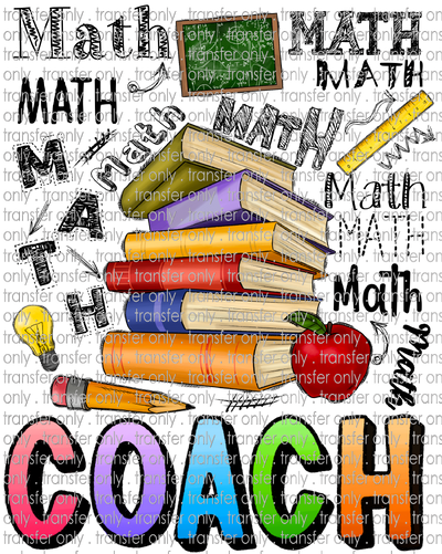 SCH 795 Math Coach Word Art