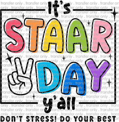 SCH 893 It's Staar Day Y'all Black Words