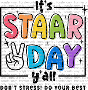 SCH 893 It's Staar Day Y'all Black Words