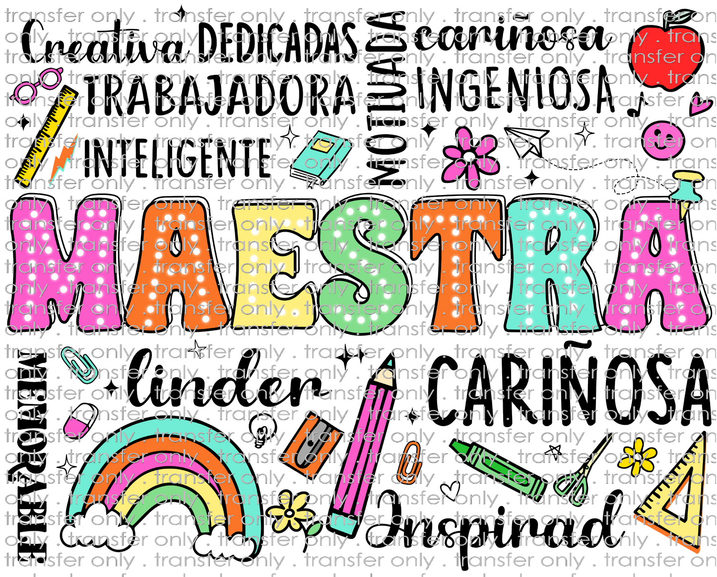 SCH 991 Maestra Word Art