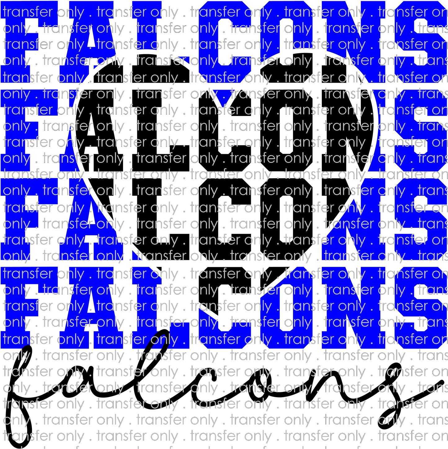 SCHMAS 264 Stacked Falcons with Heart