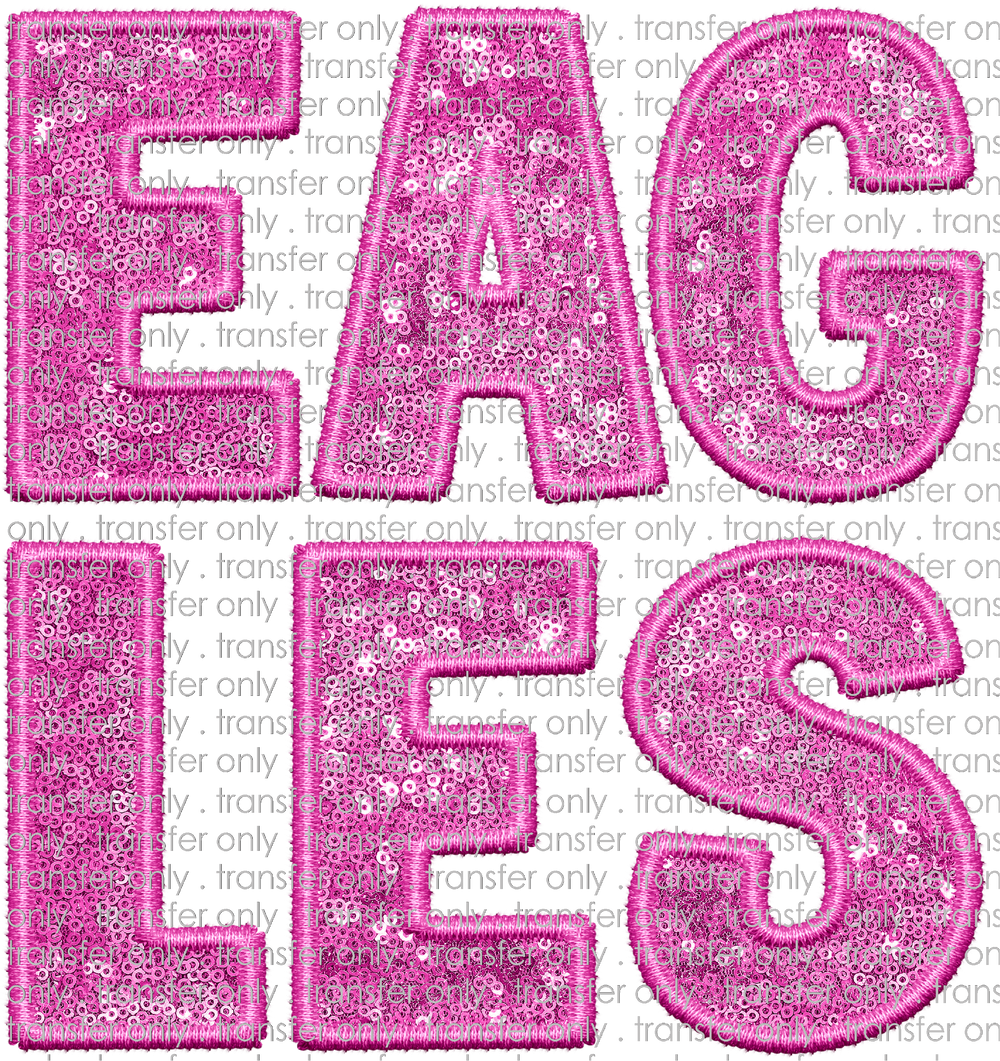 SCHMAS 295 Eagles Embroidery Sequin Pink