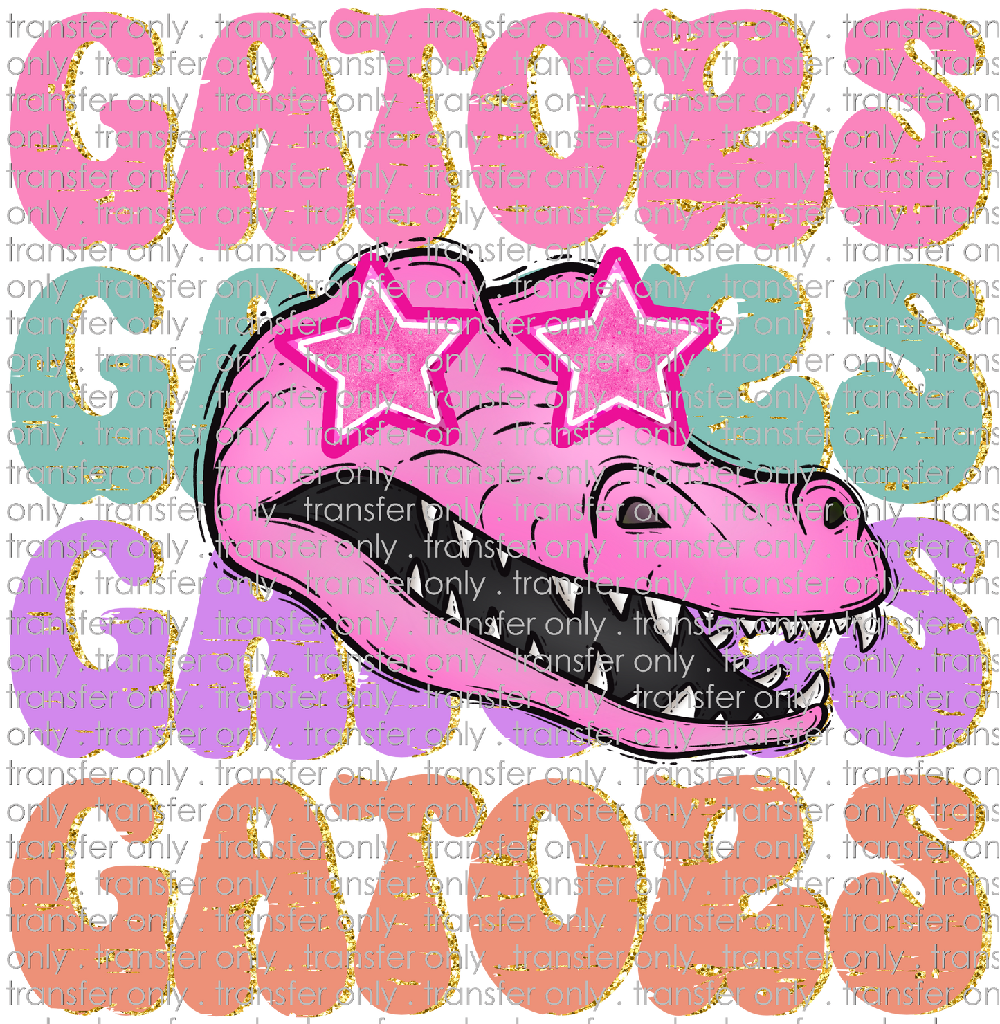 SCHMAS 300 Gators Preppy Mascot Pastel