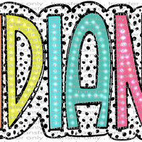 SCHMAS 316 Indians Bright Doodle Dalmatian Dots