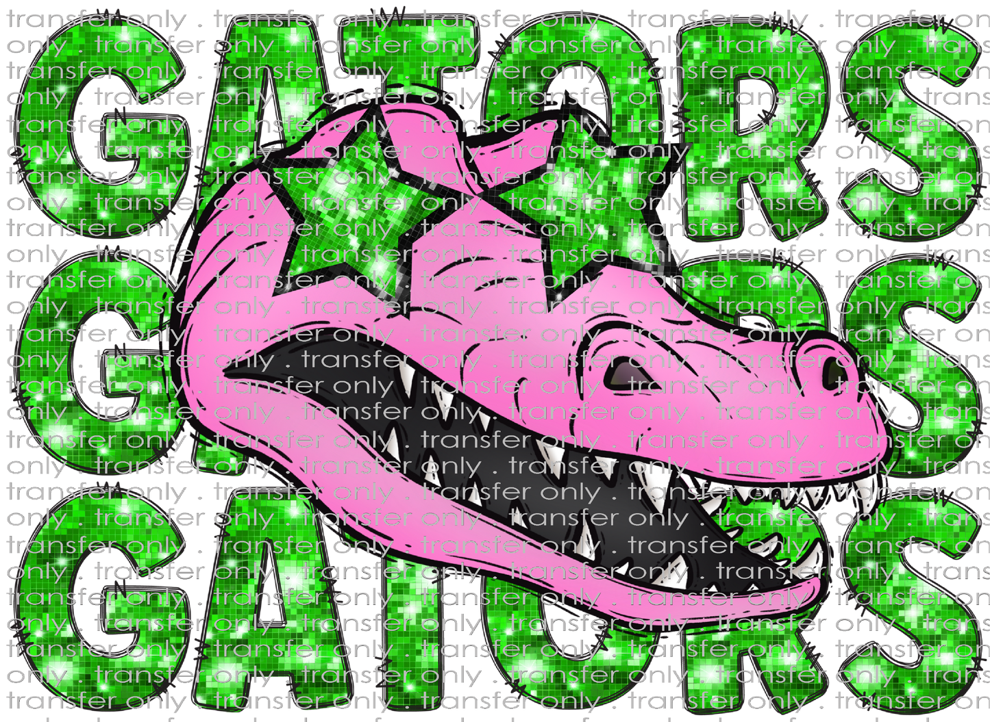 SCHMAS 319 Green Gators With Pink