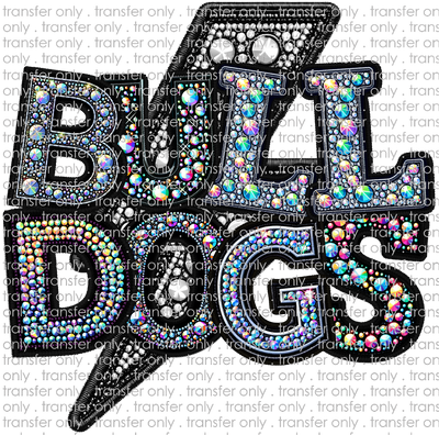 SCHMAS 388 Bulldogs Faux Rhinestones