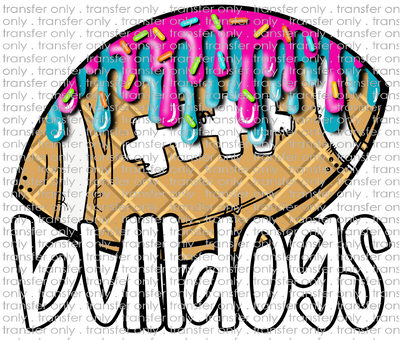 SCHMAS 542 Bulldogs Football Ice cream Drip