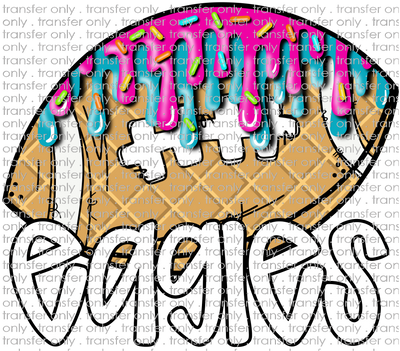SCHMAS 546 Eagles Football Ice Cream Drip