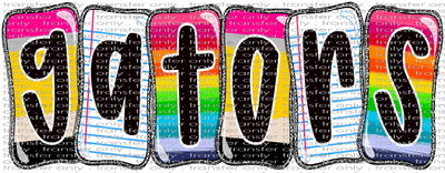 SCHMAS 552 Gators Notebooks, Pencils, Rainbows