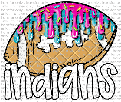SCHMAS 557 Indians Football Ice cream Drip