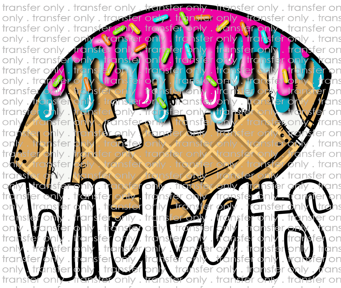 SCHMAS 570 Wildcats Football Ice cream Drip