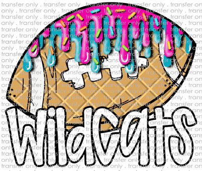 SCHMAS 570 Wildcats Football Ice cream Drip