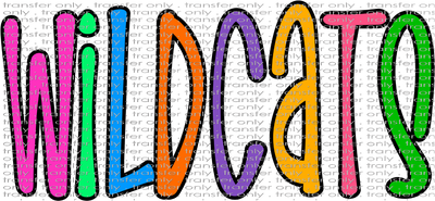 SCHMAS 572 Wildcats Rainbow colors