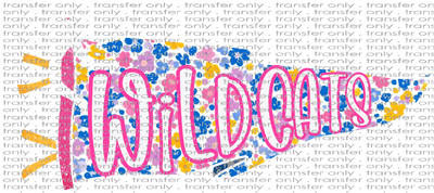 SCHMAS 578 Wildcats Floral Flag