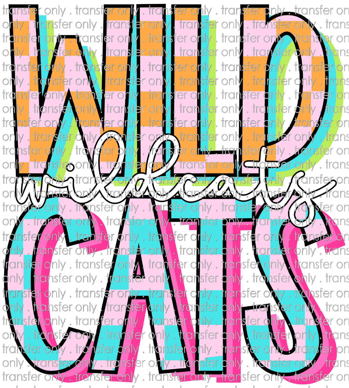 SCHMAS 580 Wildcats Retro Checkerd