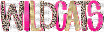 SCHMAS 581 Preppy WildCats Pink Black Leopard