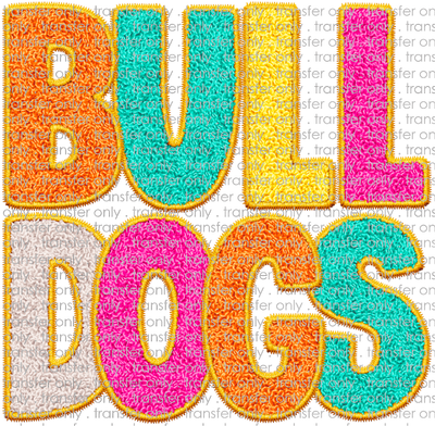 SCHMAS 592 Chenille Bulldogs