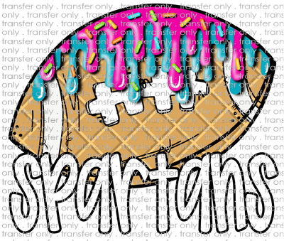 SCHMAS 596 Spartans Football Ice cream Drip