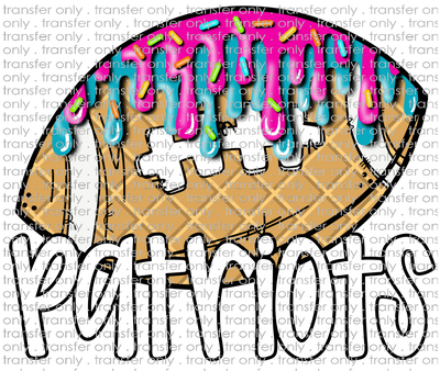 SCHMAS 597 Patriots Football Ice cream Drip