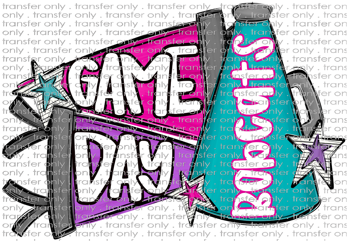 SCHMAS 615 Game Day Bobcats Megaphone