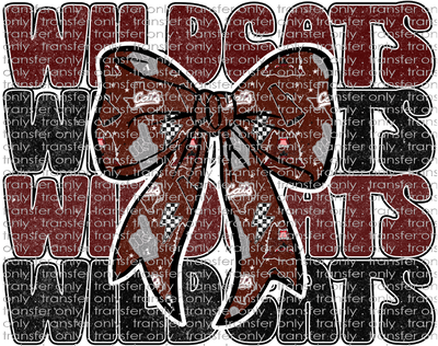 SCHMAS 630 Wildcats Stacked Black Maroon