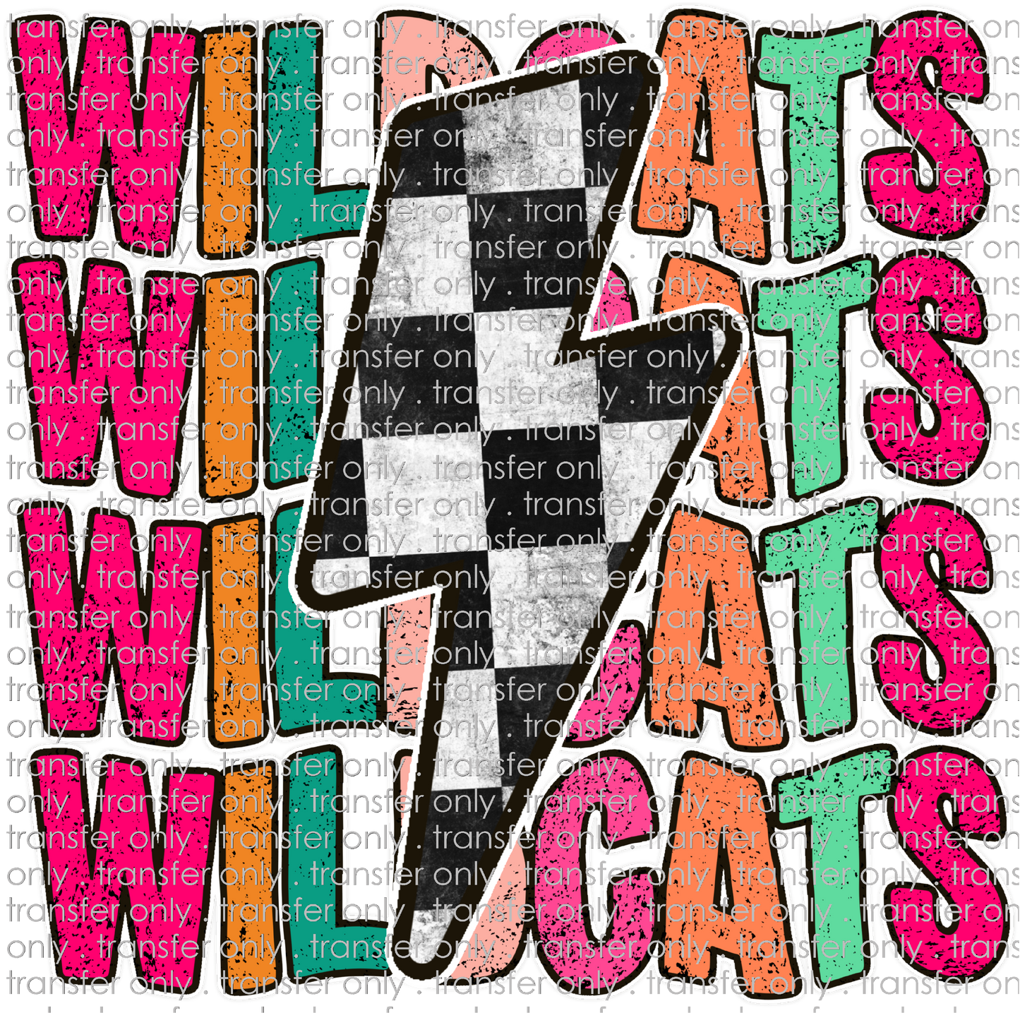 SCHMAS 631 Wildcats Lightning Bolt