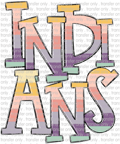 SCHMAS 668 INDIANS Pastel Stripes