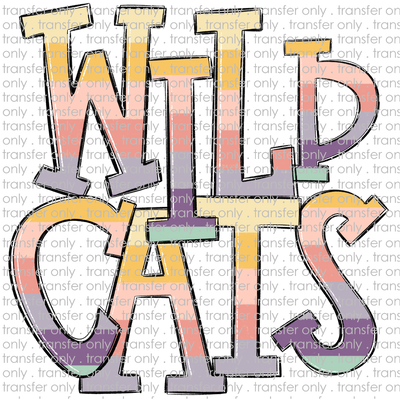 SCHMAS 671 WildCats Pastel Stripes