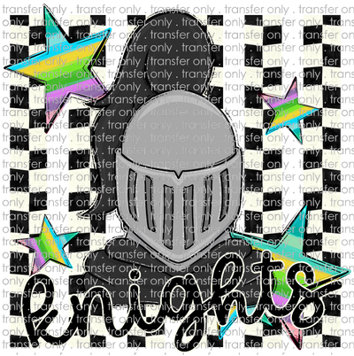 SCHMAS 675 Knights Mascot Checkered