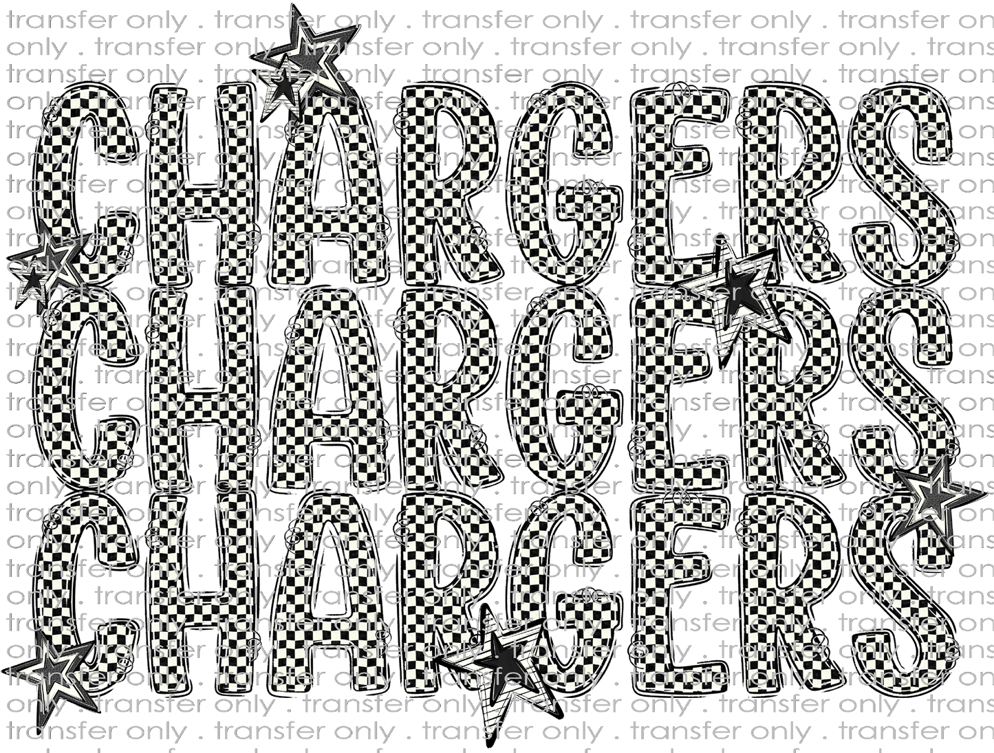 **HAPPY HOUR**SCHMAS 687 Chargers Stacked Checkered