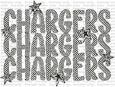 SCHMAS 687 Chargers Stacked Checkered