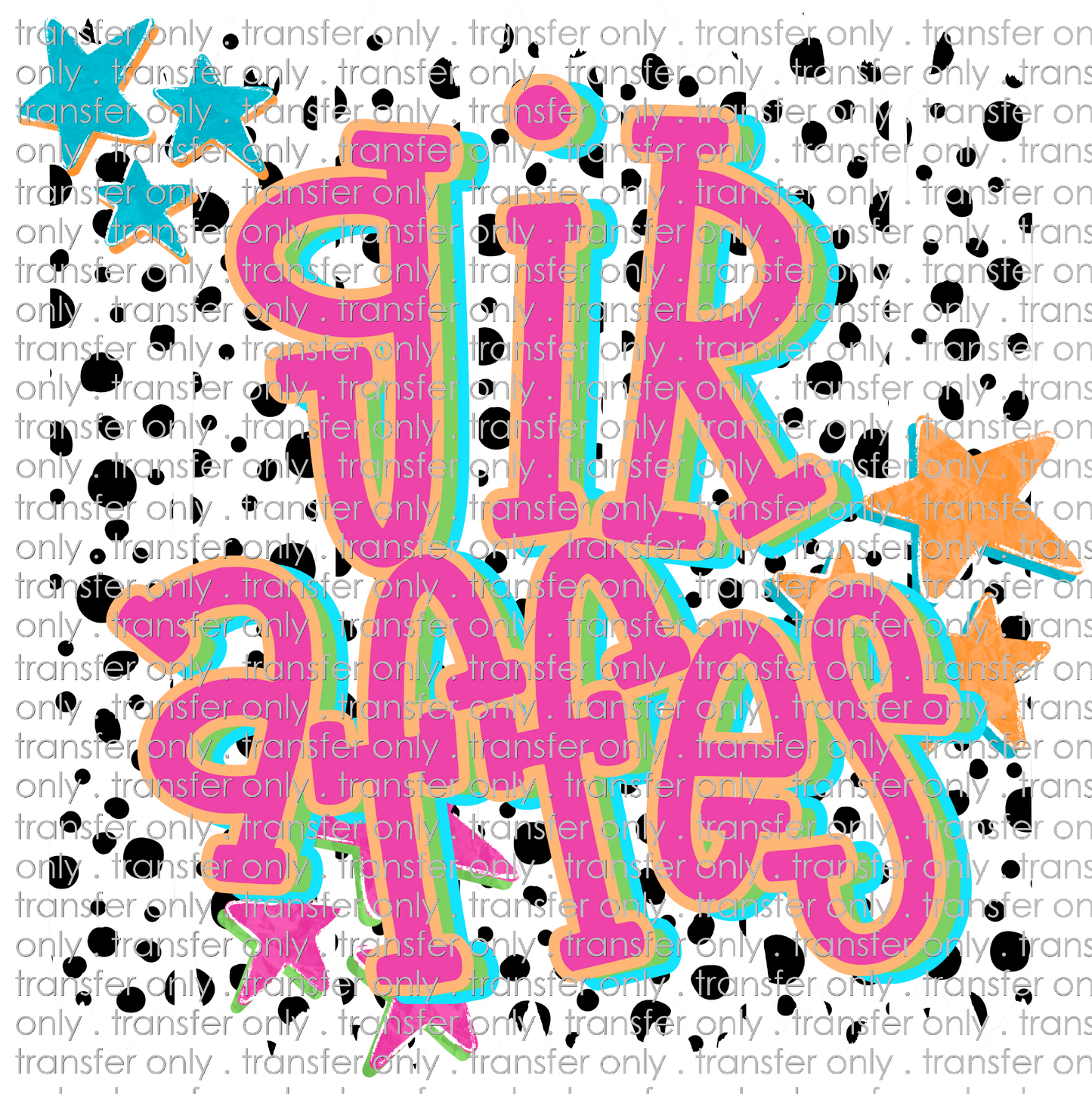 SCHMAS 697 Giraffes Polka Dots and Stars