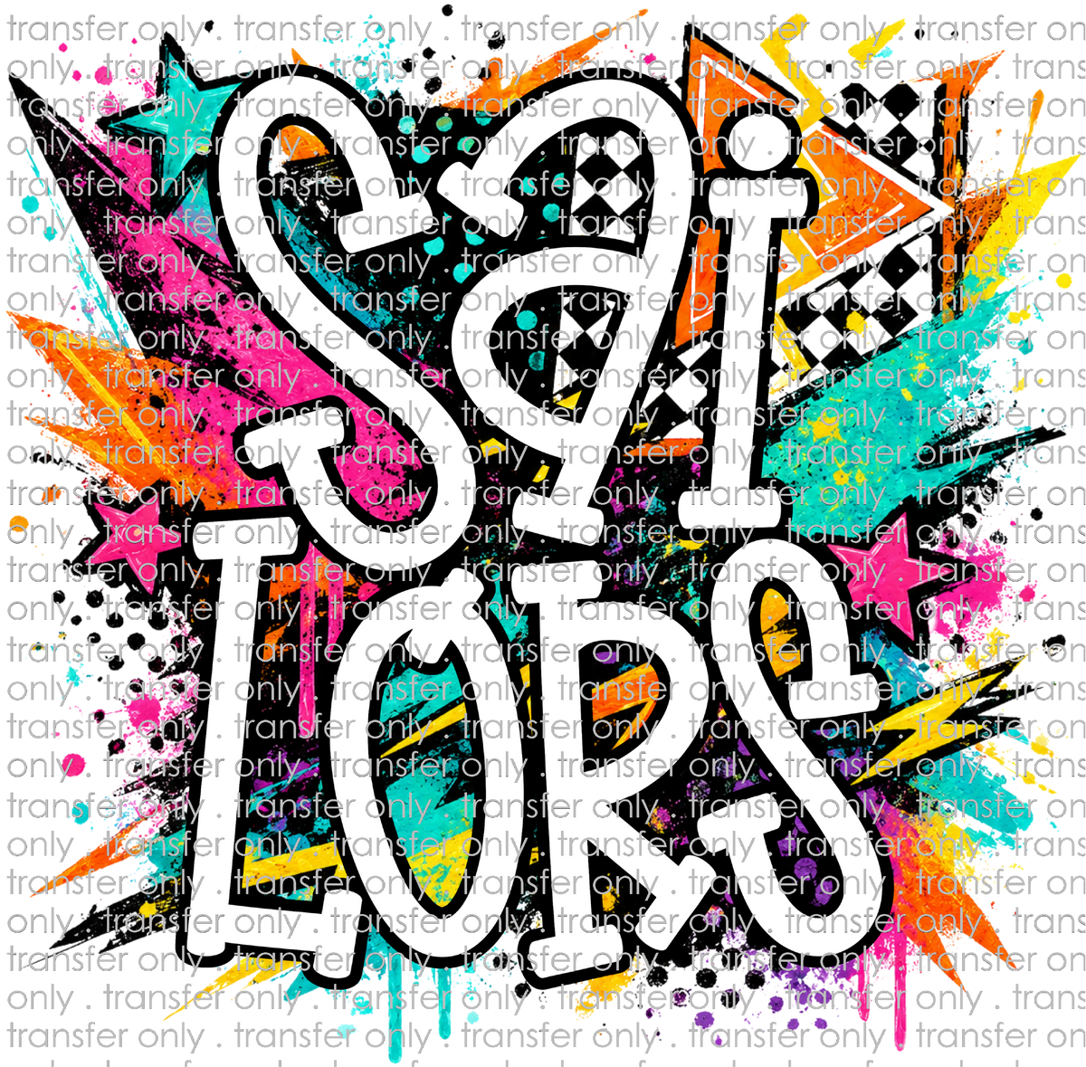 SCHMAS 707 Sailor Multicolored Paint Splatter