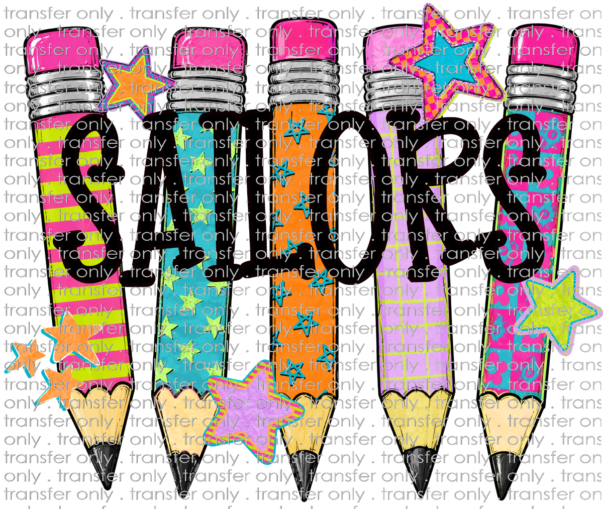SCHMAS 708 Sailor Pencils with Stars