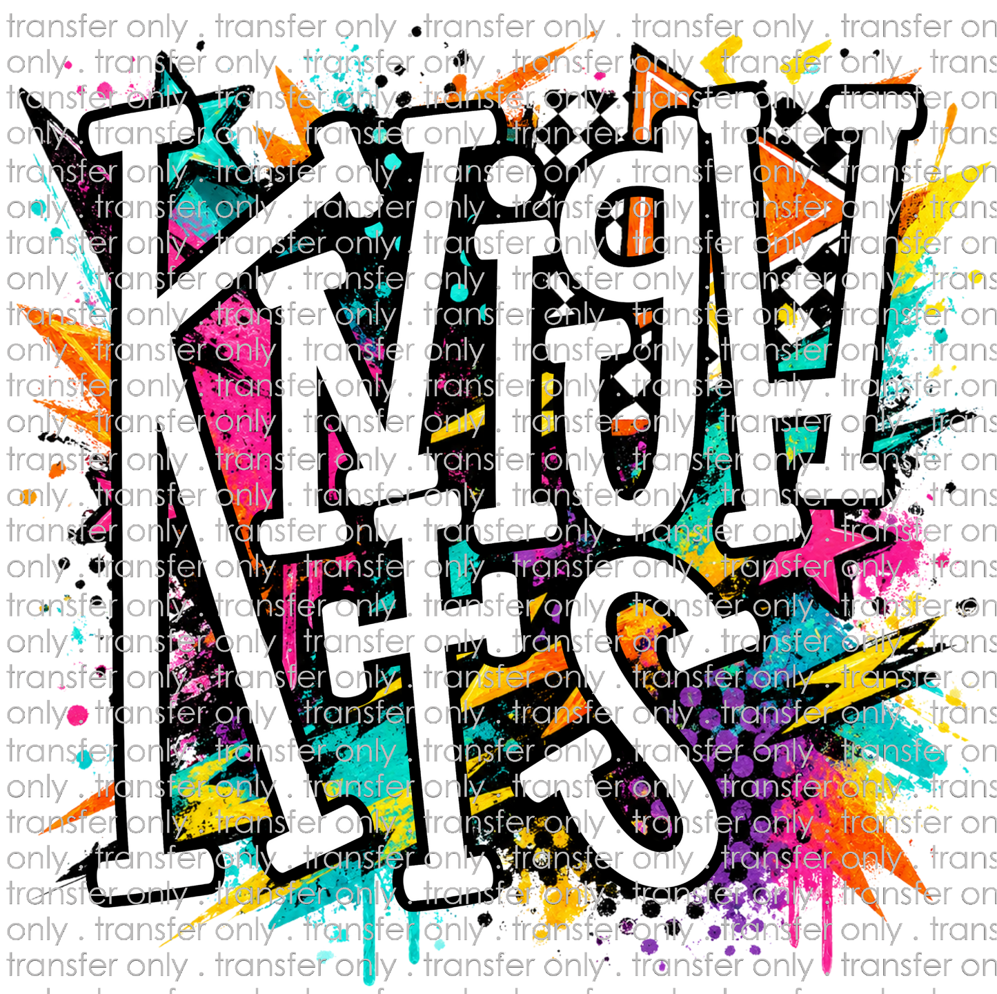 SCHMAS 713 Knights Multicolored Paint Splatter