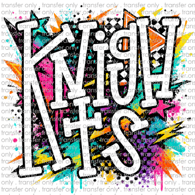 SCHMAS 713 Knights Multicolored Paint Splatter