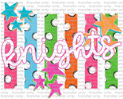 SCHMAS 717 Knights with Bright Stripes and Stars