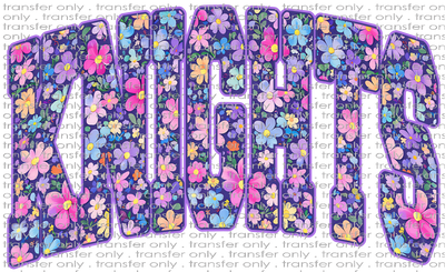 SCHMAS 720 Knights Purple Flowers